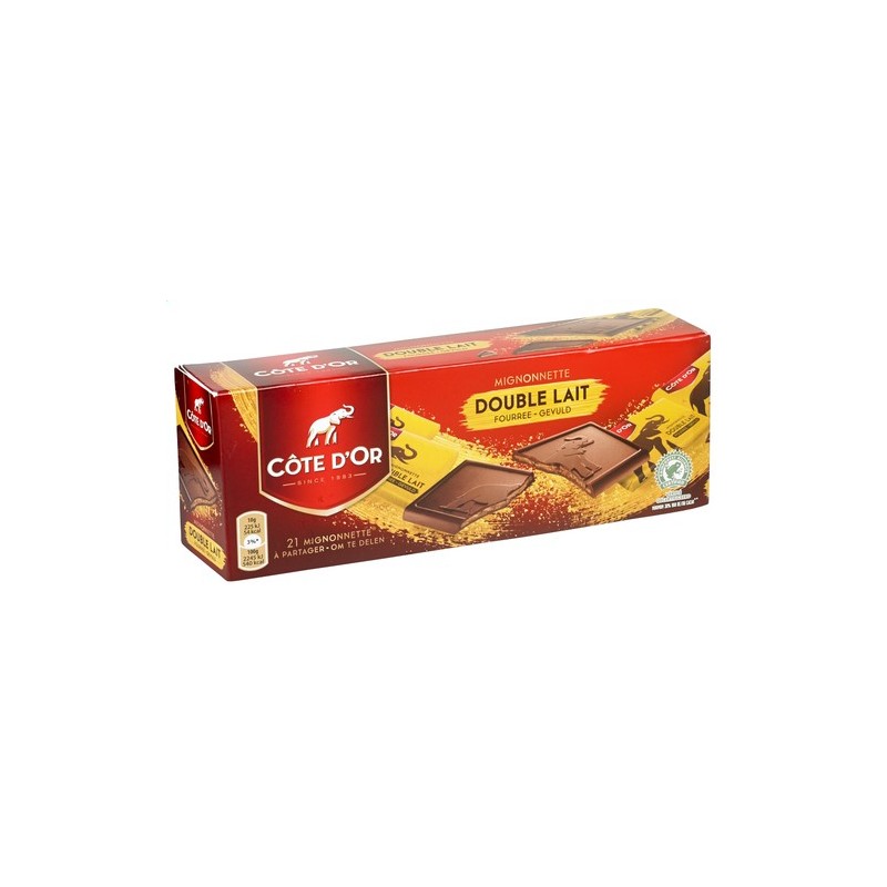 Côte d'Or mignonette double lait 210gr