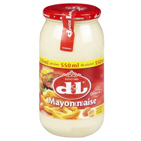 Devos Lemmens mayonnaise oeufs 550ml Devos Lemmens mayonnaise oeufs 550ml