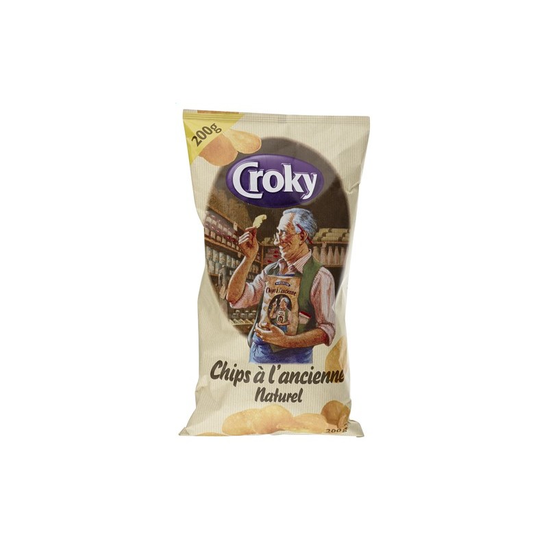 CROKY chips à l'ancienne naturel 200 g