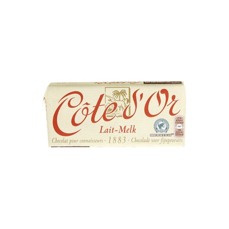 Tablette Côte d'Or au lait 150gr