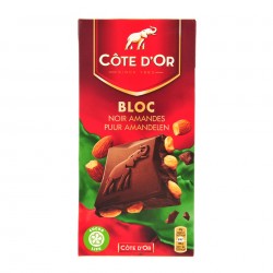 Côte d'or dark & almonds tablet 180 gr