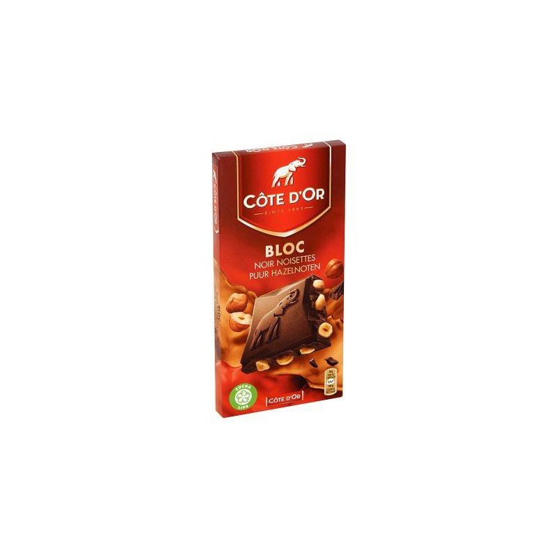 Tablette Côte d'Or noir et noisettes 200 gr