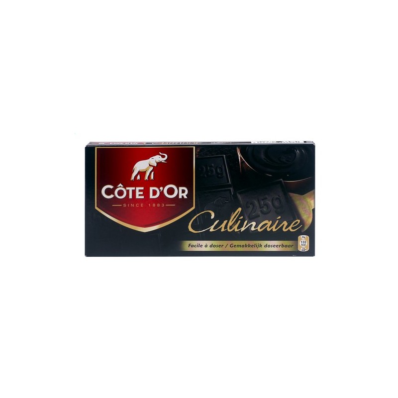 Tablette Côte d'Or noir culinaire 400gr