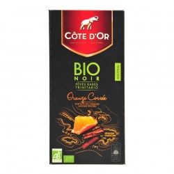 Côte d'Or tablette noir orange corsée 90gr