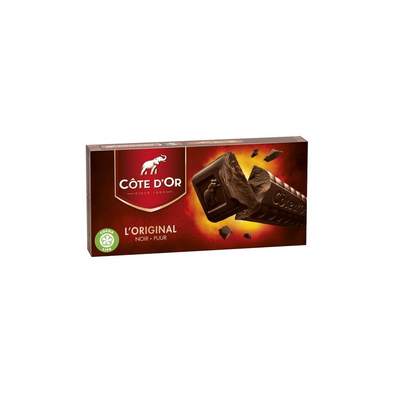 Tablette Côte d'Or noir  46% de cacao 400gr