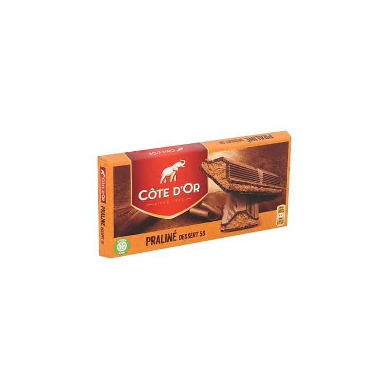 Côte d'Or dessert 58 praliné tablet 200 gr