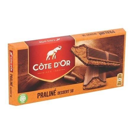 Côte d'Or dessert 58 praliné tablet 200 gr
