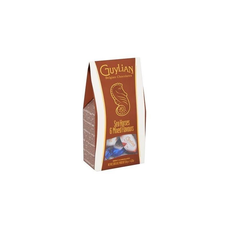 Guylian chocolats en forme d’hippocampe et fourrés de 6 saveurs différentes 124 gr