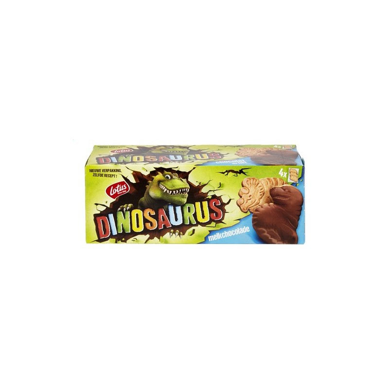 LOTUS DINOSAURUS choc.lait 4pc 225g