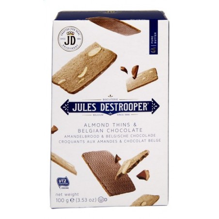 JULES DESTROOPER croq.amand & choc 100g JULES DESTROOPER croq.amand & choc 100g