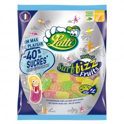 Lutti Bonbons Surfizz -40% de sucre 130 g