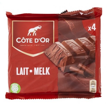 Barres Côte d'Or au lait 6 x 47gr