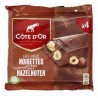 Pack of 6 x 47 gr bars of Côte d'or milk & whole hazelnuts