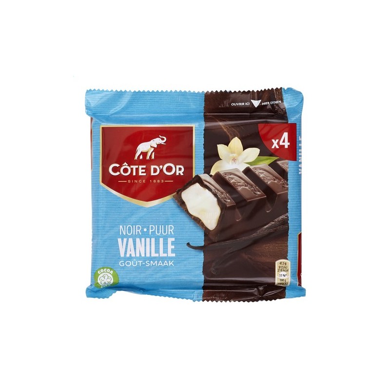 Pack barre Côte d'or vanille 6 x 47 gr