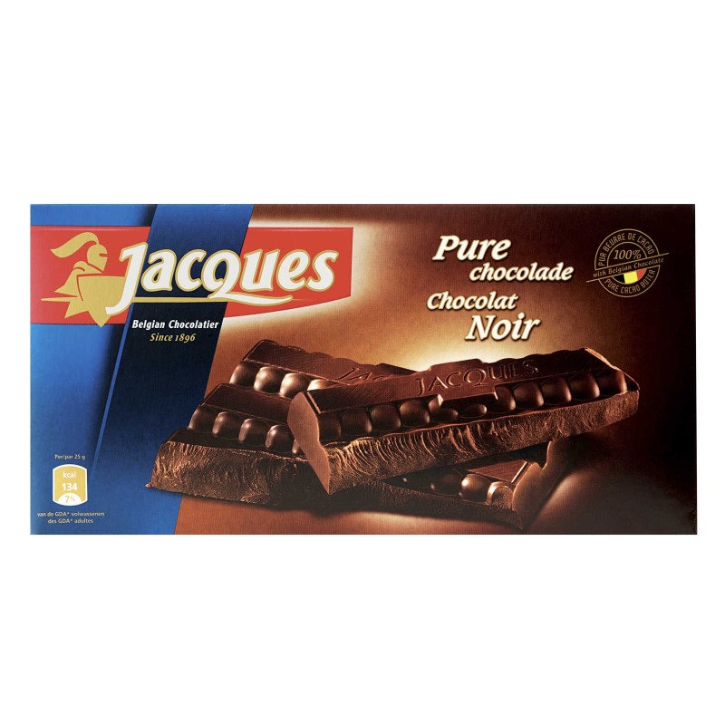 Tablette Jacques pur noir 400gr