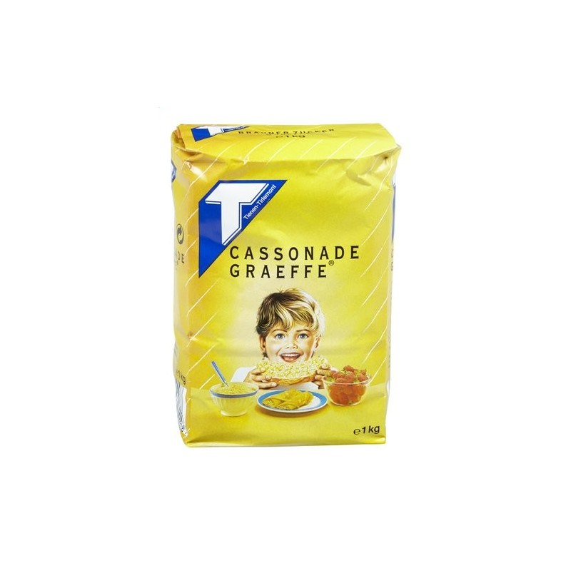 GRAEFFE Sucre roux en poudre 1kg pas cher 