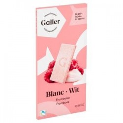 Galler Chocolat Blanc avec Poudre de Framboises 80 g