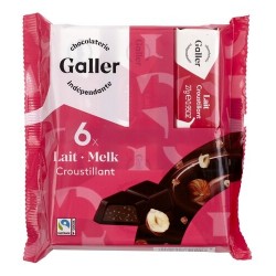 GALLER bâtons Lait Croustillant 6 x 28 g