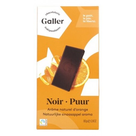 Galler dark & orange bar 70 gr