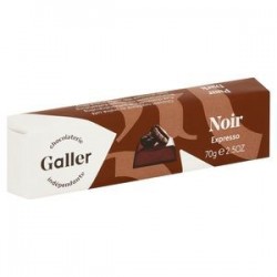 Barre Galler Noir Fourré au Praliné Café  65gr