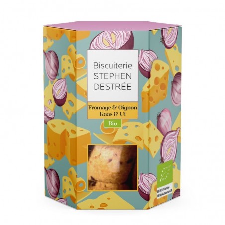 Stepen Destrée Salé fromage et oignon Bio 100 gr