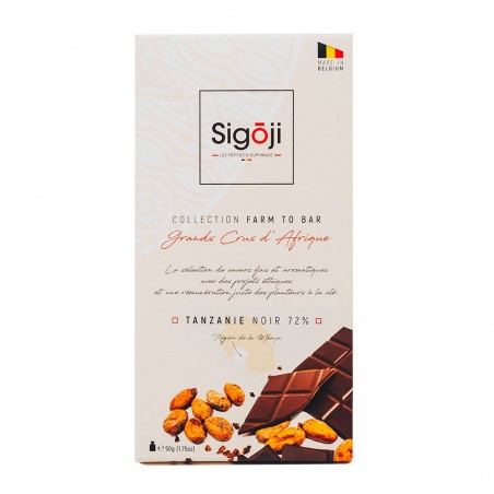 Sachet Sigoji Tanzanie Noir 72% 50gr Sachet Sigoji Tanzanie Noir 72% 50gr