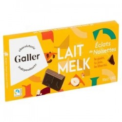 Galler Tablette Chocolat Lait et Noisette 150 g