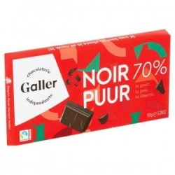 Tablette Galler Chocolat Noir 70% 150 g