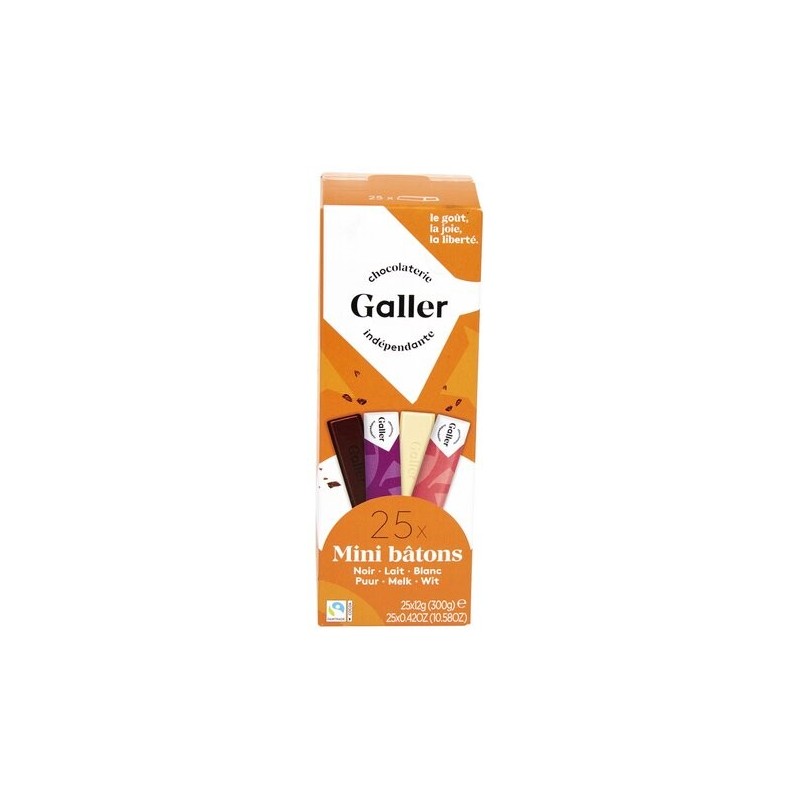 GALLER 25 minibâtons assortiment 300 g