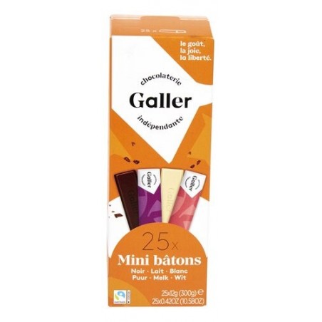 GALLER 25 minibâtons assortiment 300 g