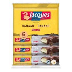 Pack of 6 x 47 gr bars of Jacques banana