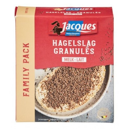 Box of granulated Jacques milk chocolate 350 gr