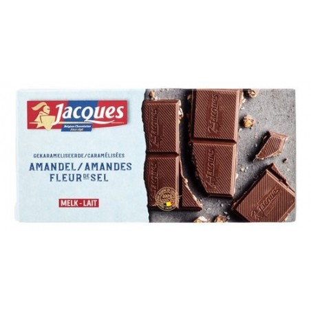 Jacques Lait amandes  caramelisées et  fl. de sel 180g