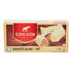 Pack of 8 x 25 gr Côte d'or bouchée white