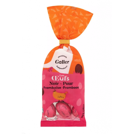 Dark & raspberry Galler easter eggs 180gr