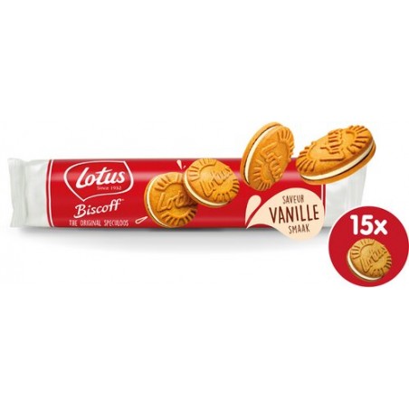 Lotus speculoos fouré vanille 150 gr
