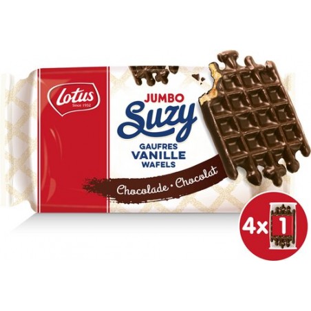 Lotus Jumbo gaufre vanille chocolat 4 pièces 300gr