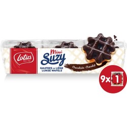 Lotus mini chocolate coated Liège waffles 9 x 33 gr