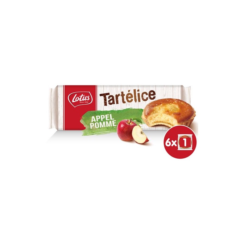 LOTUS Tartélice pomme 6 pièces 345g