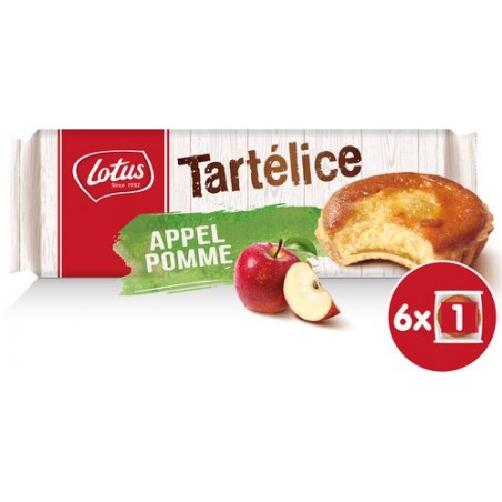 LOTUS tartelice apple 6 pièces 345g