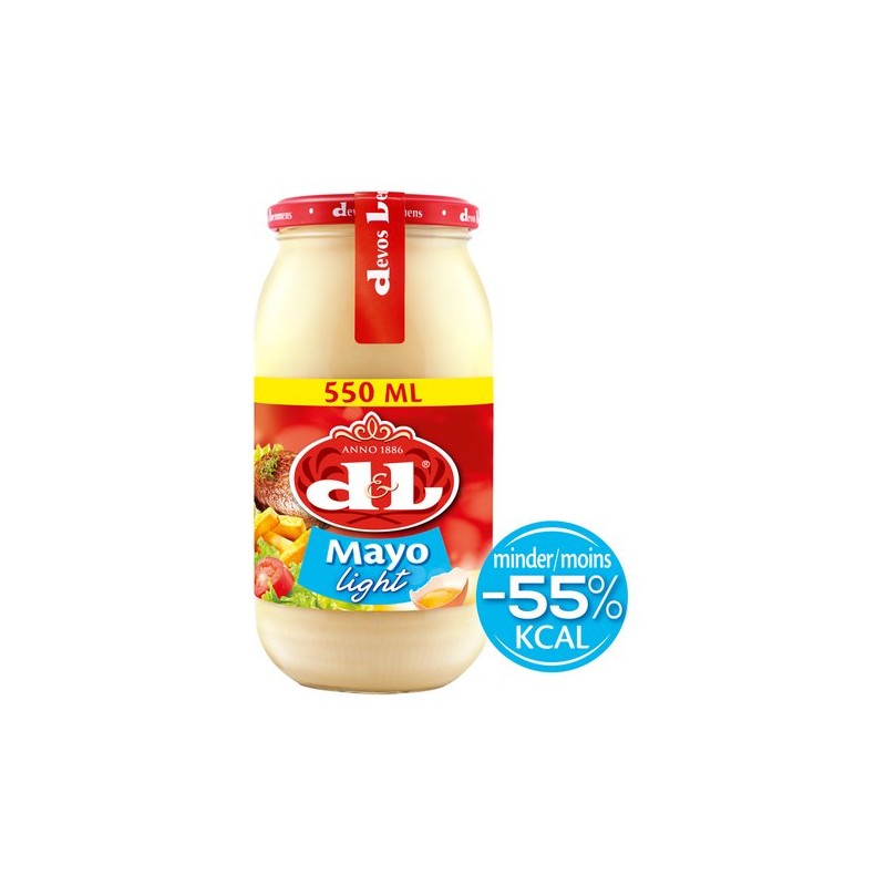 Devos Lemmens mayonnaise light oeufs 550ml