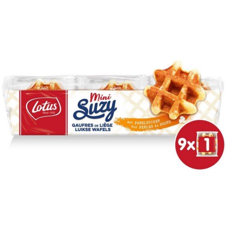 Lotus 9 minigaufres de Liège Suzy 256 g