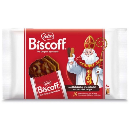 Lotus Biscoff Speculoos Saint Nicholas with chocolate 6 x 35g