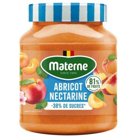 Materne Light Fruit Spread Apricot Nectarine 335 gr