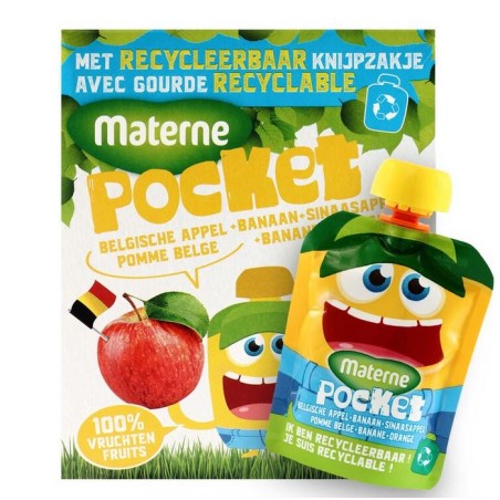 Materne Pocket Apple Banana Orange Compote 4 x 90 g