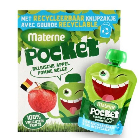 Materne Compote Pocket Pommes 4 x 90 g