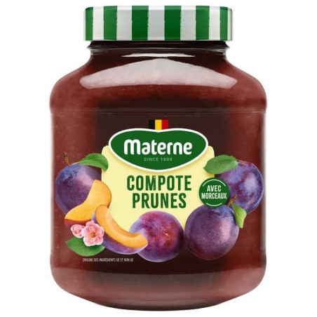 Materne Compote de Prunes avec Morceaux 600 g