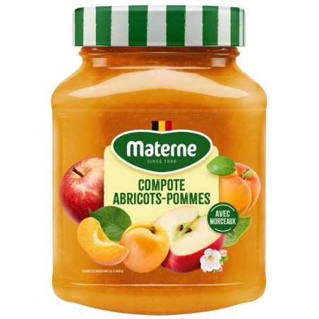 Materne Apricot and Apple Compote with Pieces 375 g