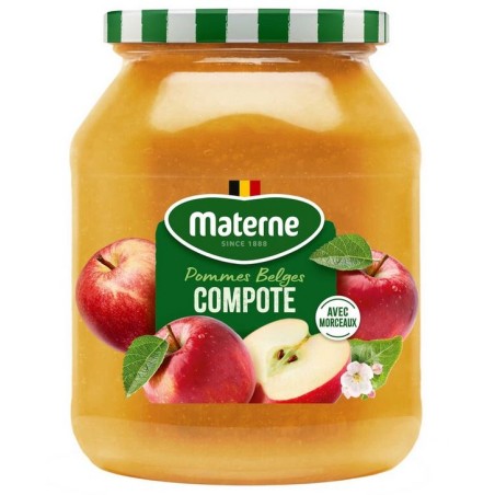 Materne Compote de Pommes avec Morceaux 850 g
