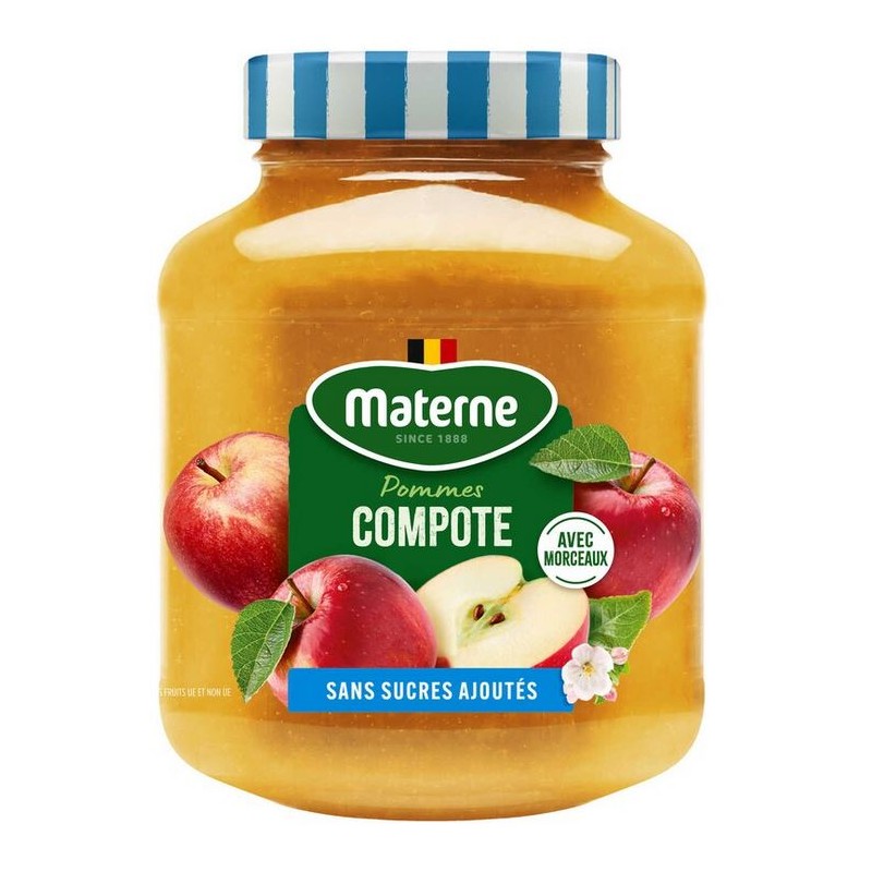 Materne Light Apple Compote Granita with Pieces 570 g